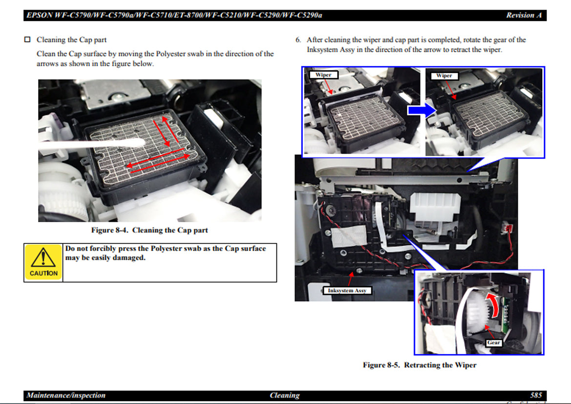 Manual de Servicio Epson WFC5790 C5790a C5710 C5210 C5290 C5290a ET-8700