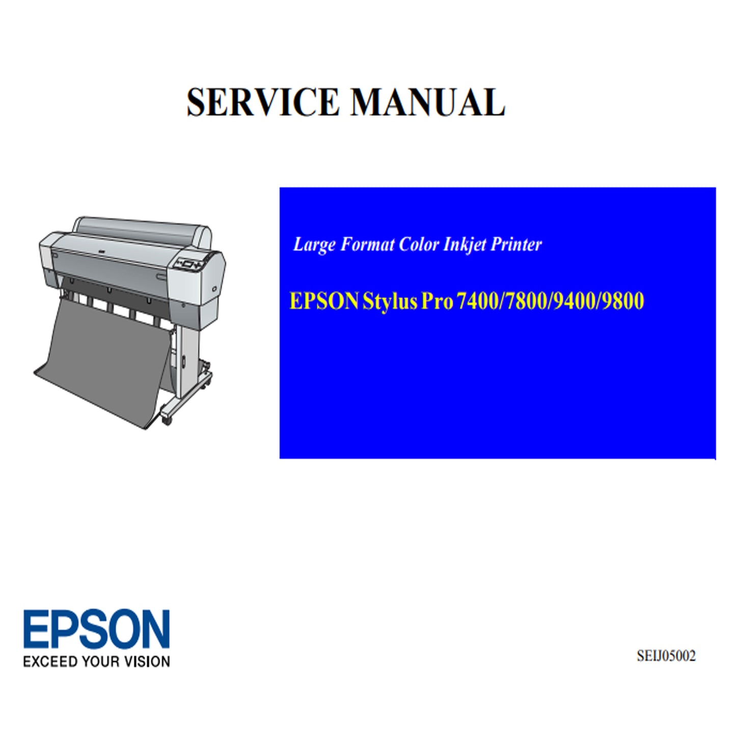 Manual de Servicio Epson Stylus Pro 7400 Stylus Pro 7800 Stylus Pro 9400 Stylus Pro 9800_B